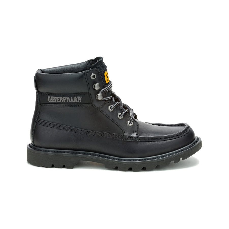 CAT Colorado Moc Toe Black Boots