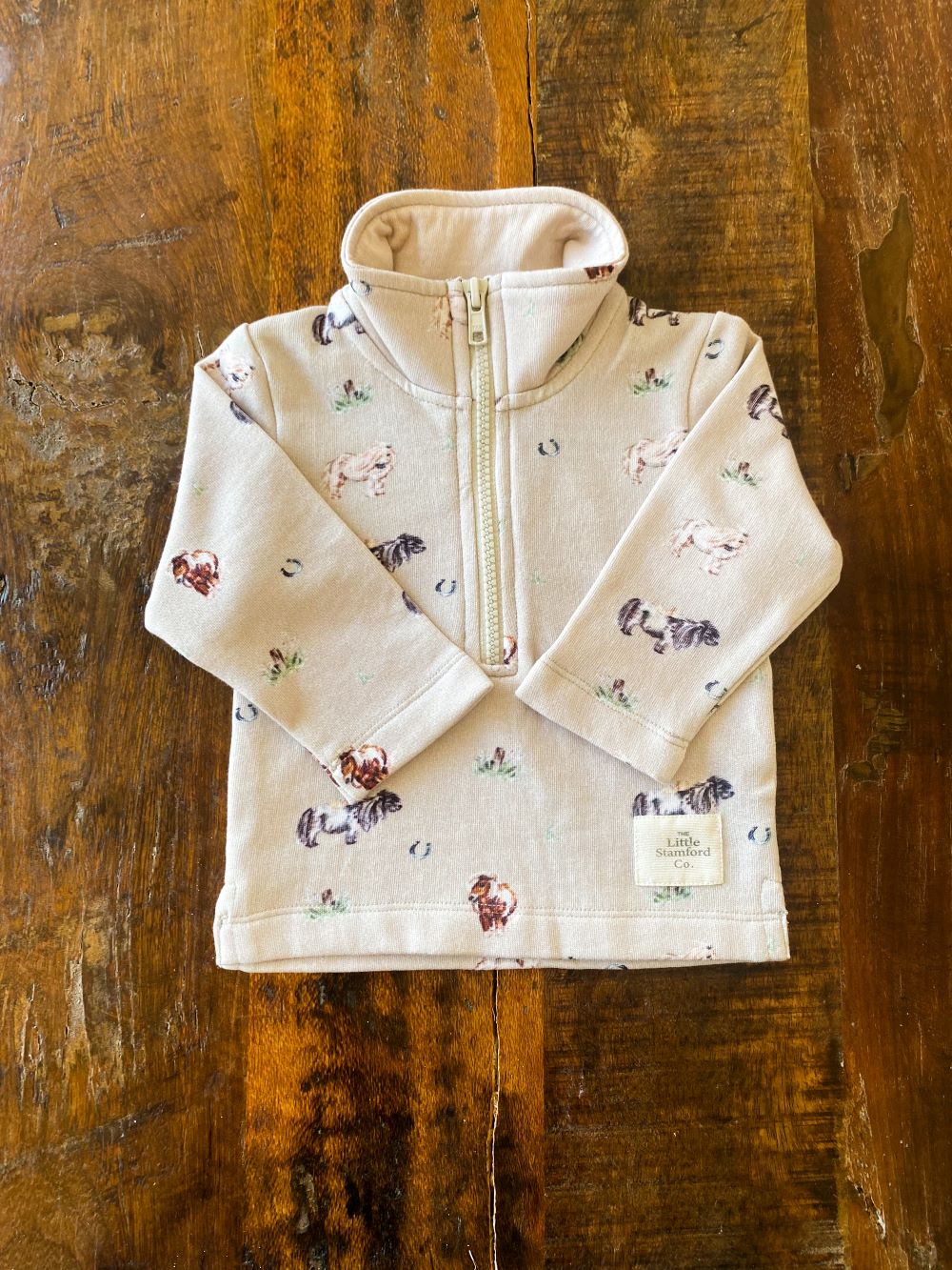 Little Stamford Co 1/4 Zip Sweatshirt Pony