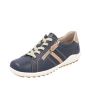 Remonte R1432-14 Blue Combination Leather Casual Shoes