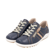 Remonte R1432-14 Blue Combination Leather Casual Shoes