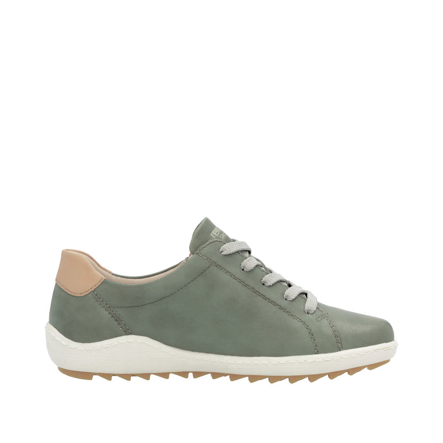 Remonte R1432-52 Green Combination Leather Casual Shoes