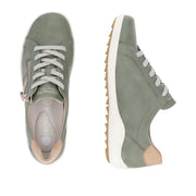 Remonte R1432-52 Green Combination Leather Casual Shoes