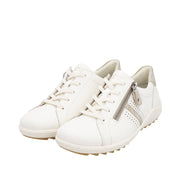 Remonte R1432-80 White Combination Leather Casual Shoes