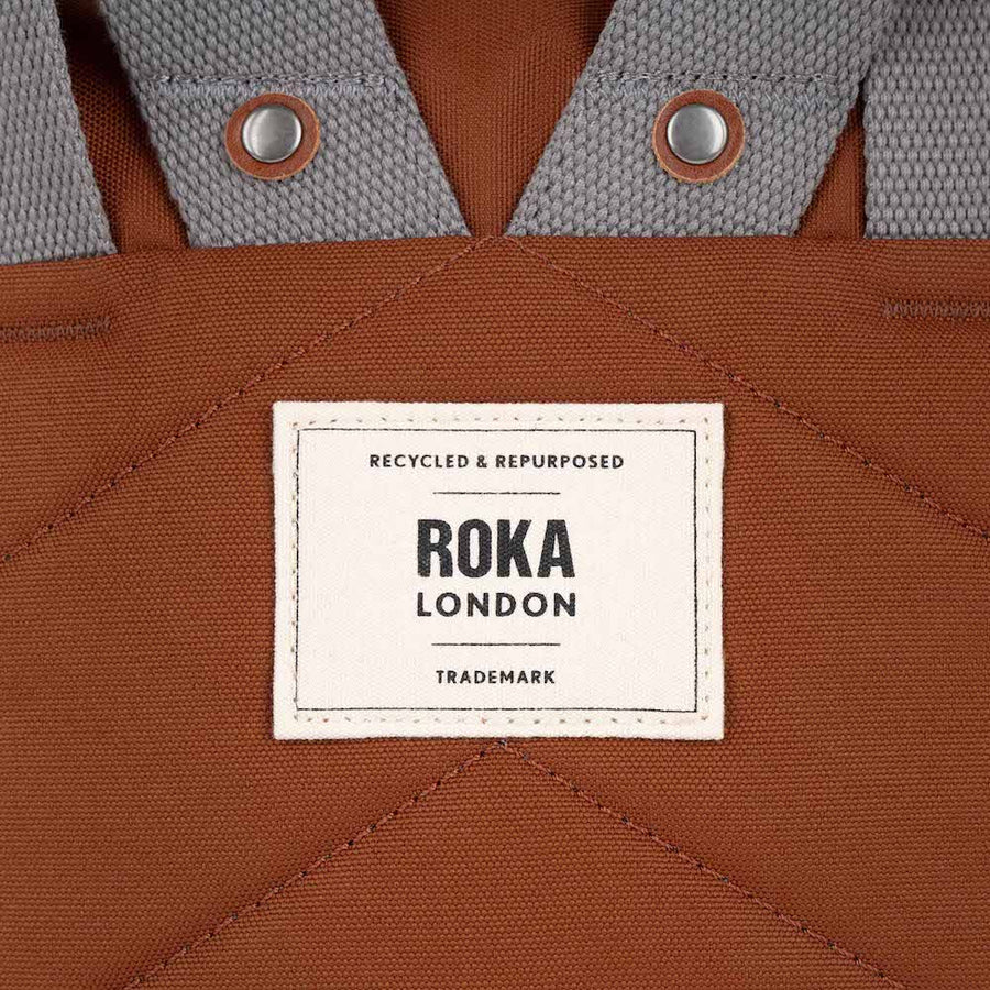 Roka Finchley A Bran Small Recycled Canvas Bag