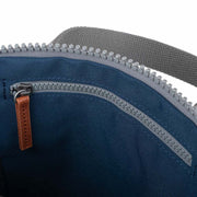 Roka Finchley A Deep Blue Small Recycled Canvas Bag