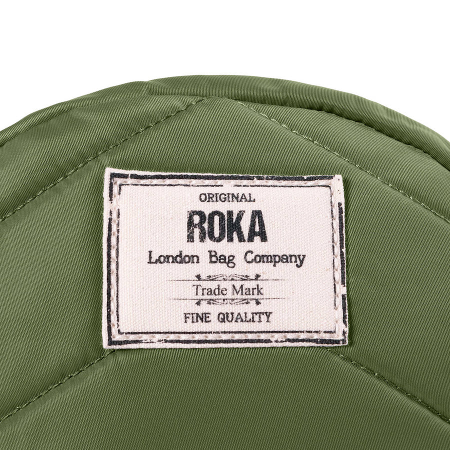 Roka Paddington B Avocado Small Recycled Nylon Bag