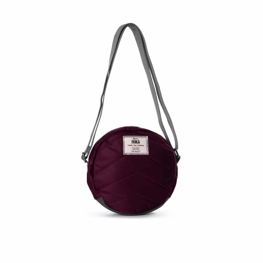 Roka Paddington B Plum Small Recycled Nylon Bag