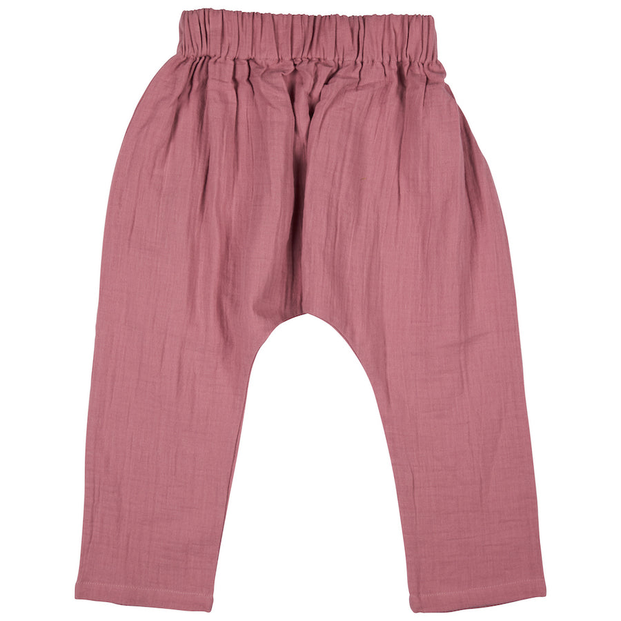 Pigeon Organics Baggy Pants (Muslin), Pink