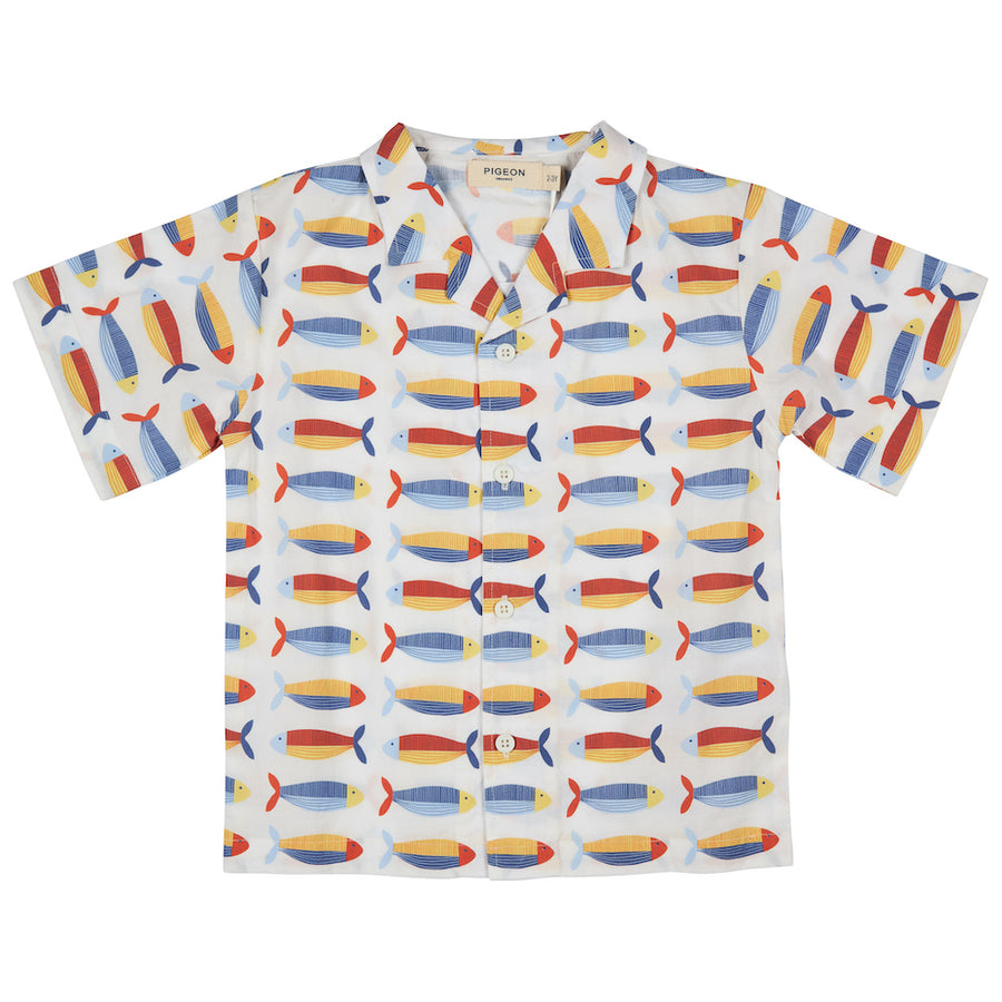 Pigeon Organics Easy Summer Shirt (Aop), Sardines