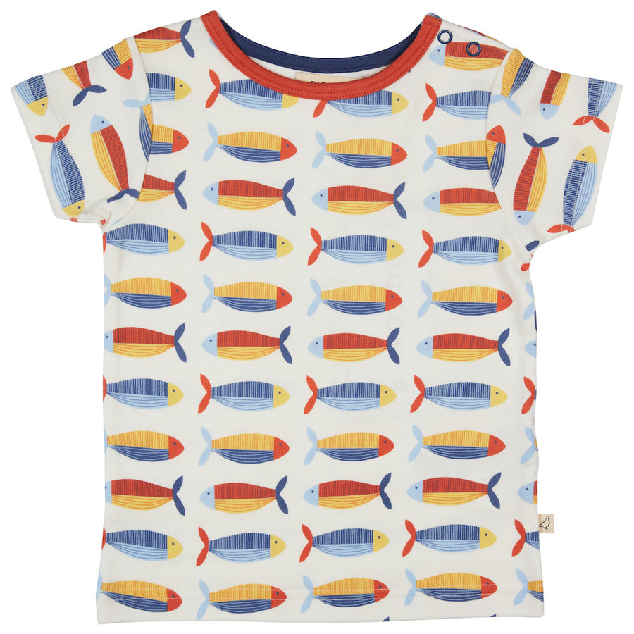 Pigeon Organics Short Sleeve T-Shirt (Aop), Sardines