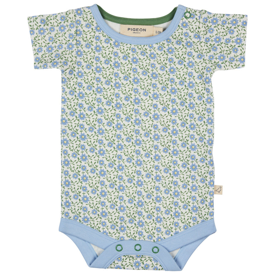 Pigeon Organics Summer Body (Aop), Ditsy - Blue