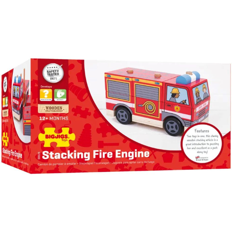 Bigjigs Toys Stacking Fire Engine BB126