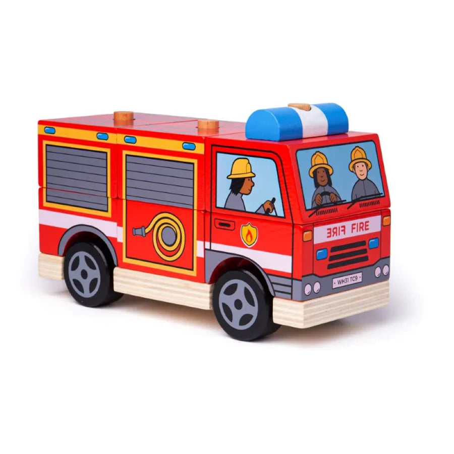 Bigjigs Toys Stacking Fire Engine BB126