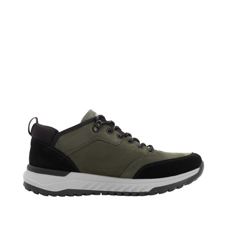 Rieker Sport U0102-54 Black Khaki Lace Up Shoes