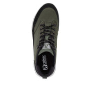 Rieker Sport U0102-54 Black Khaki Lace Up Shoes