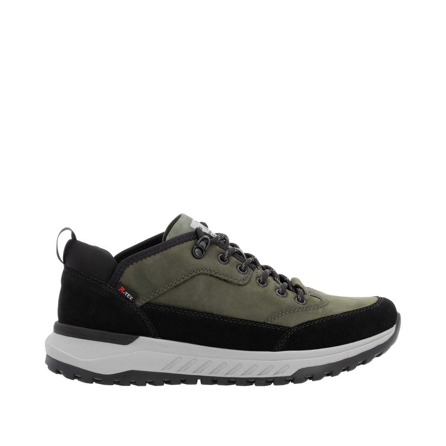 Rieker Sport U0102-54 Black Khaki Lace Up Shoes