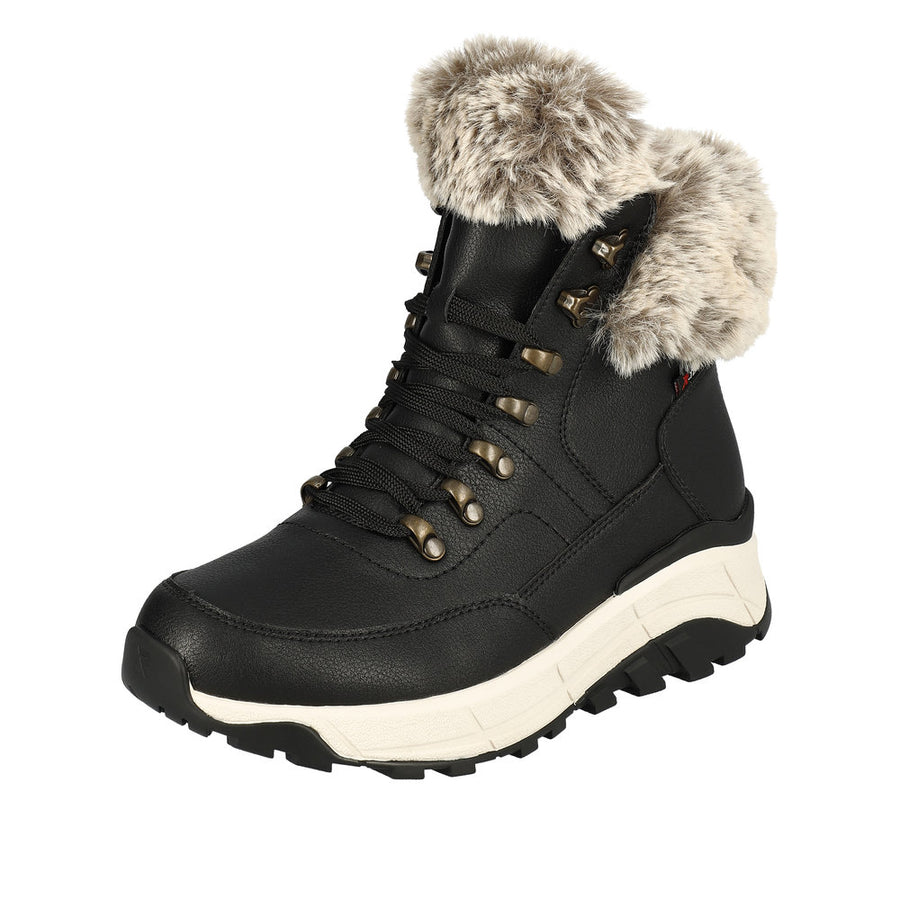 Rieker W0063-00 Schwarz/Murmel Boots