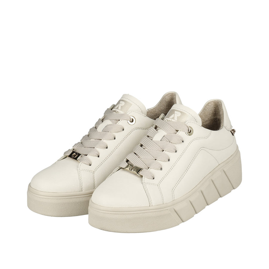 Rieker W0503-80 Off White/Off White Shoes