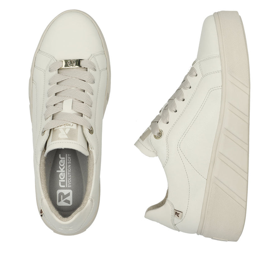 Rieker W0503-80 Off White/Off White Shoes