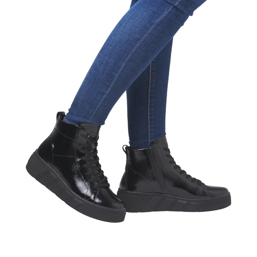 Rieker Sport W0561-01 Black Ankle Boots