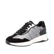 Rieker Sport W1306-42 Black Silver Lace Up Shoes