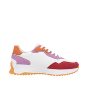 Rieker Sport W1308-80 White Combination Leather Trainers