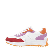 Rieker Sport W1308-80 White Combination Leather Trainers