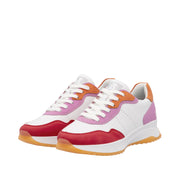 Rieker Sport W1308-80 White Combination Leather Trainers