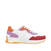 Rieker Sport W1308-80 White Combination Leather Trainers