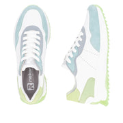 Rieker Sport W1308-81 White Combination Leather Trainers