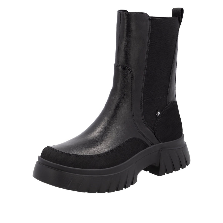 Rieker Sport W1872-01 Black Ankle Boots