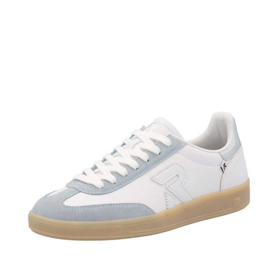 Rieker Sport W2200-84 White Swing2Go Combination Leather Trainers