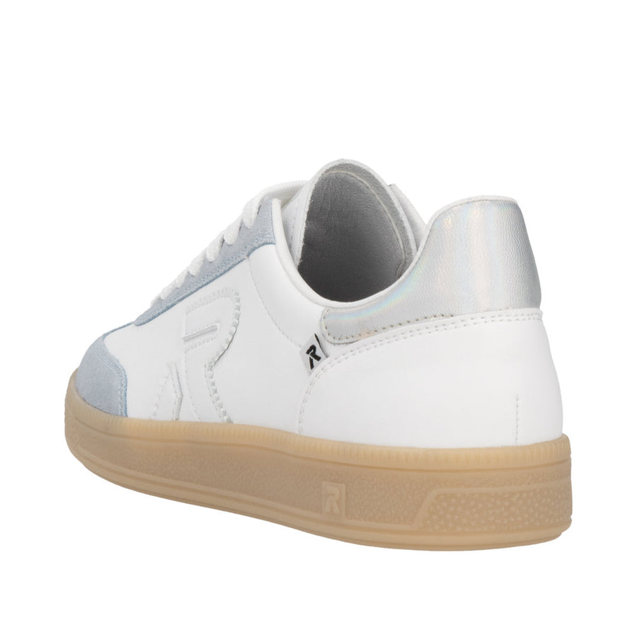 Rieker Sport W2200-84 White Swing2Go Combination Leather Trainers