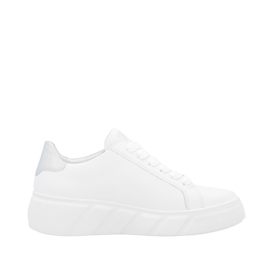 Rieker Sport W2605-80 White Leather Trainers