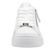 Rieker Sport W2605-80 White Leather Trainers