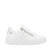 Rieker Sport W2605-80 White Leather Trainers