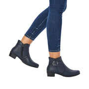 Rieker Y0775-14 Navy Ankle Boots