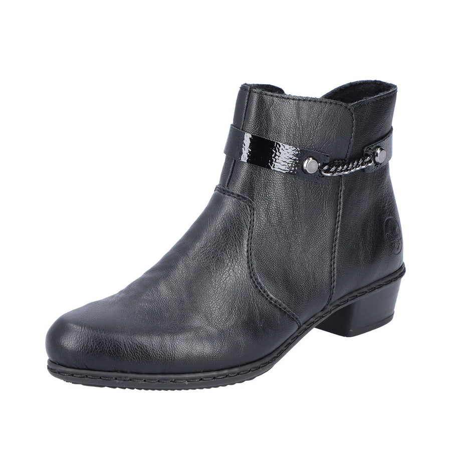 Rieker Y0783-00 Black Ankle Boots