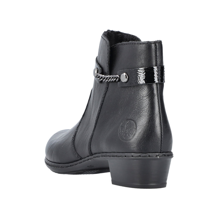 Rieker Y0783-00 Black Ankle Boots