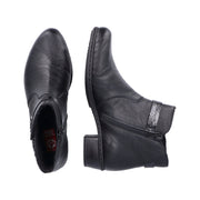 Rieker Y0783-00 Black Ankle Boots