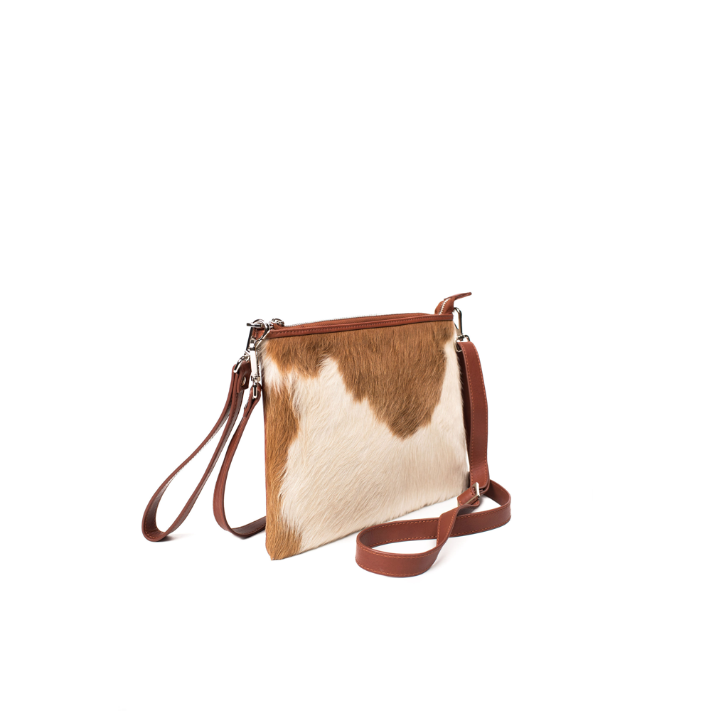 Lapella Yasmin Crossbody/ Clutch Bag Cow Hair Leather