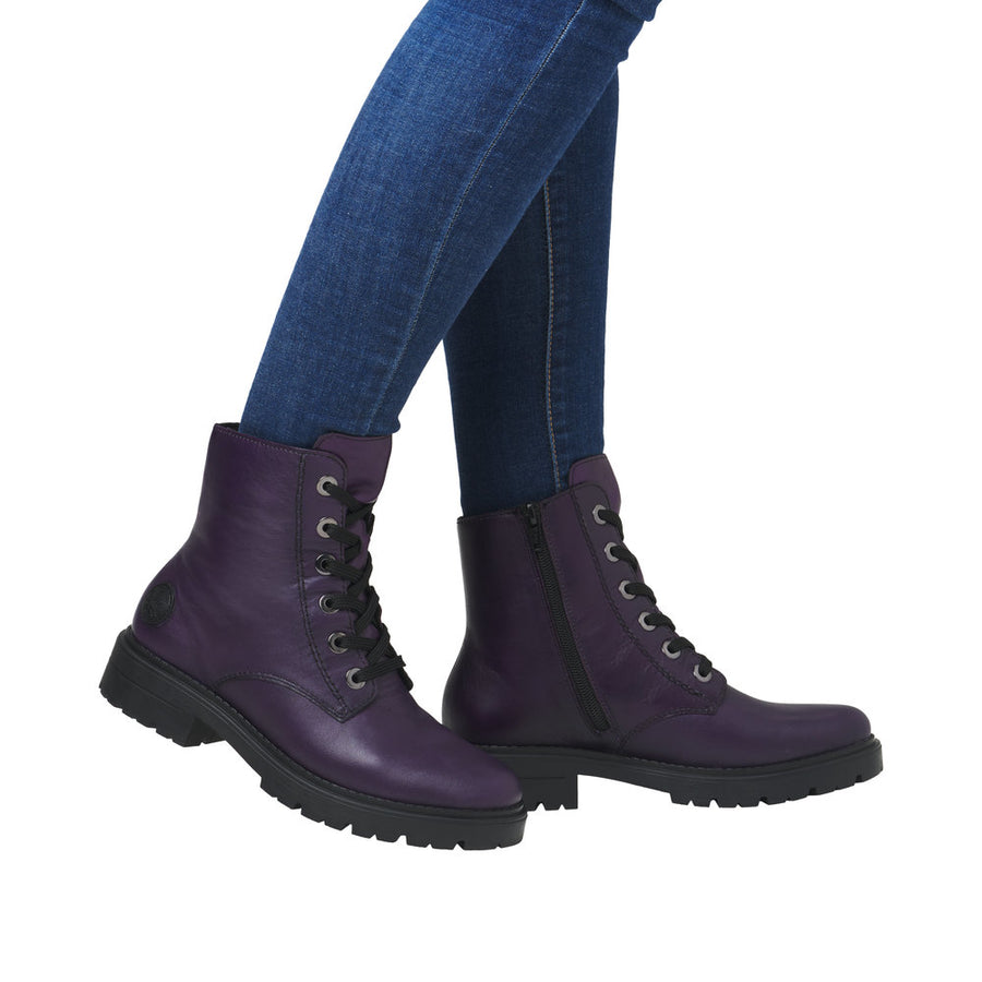 Rieker Z2841-30 Aubergine/Aubergine Boots