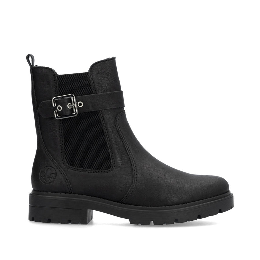 Rieker Z2856-00 Schwarz/Schwarz Boots