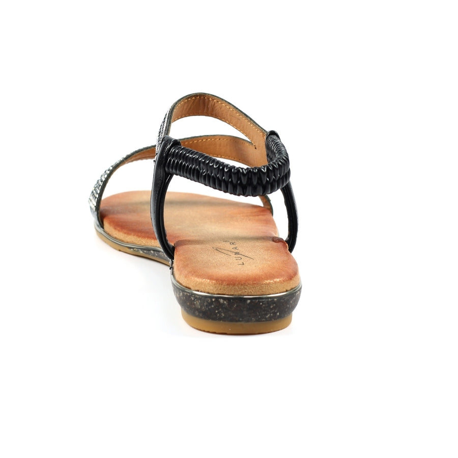 Lunar Blaise II Black Sandals