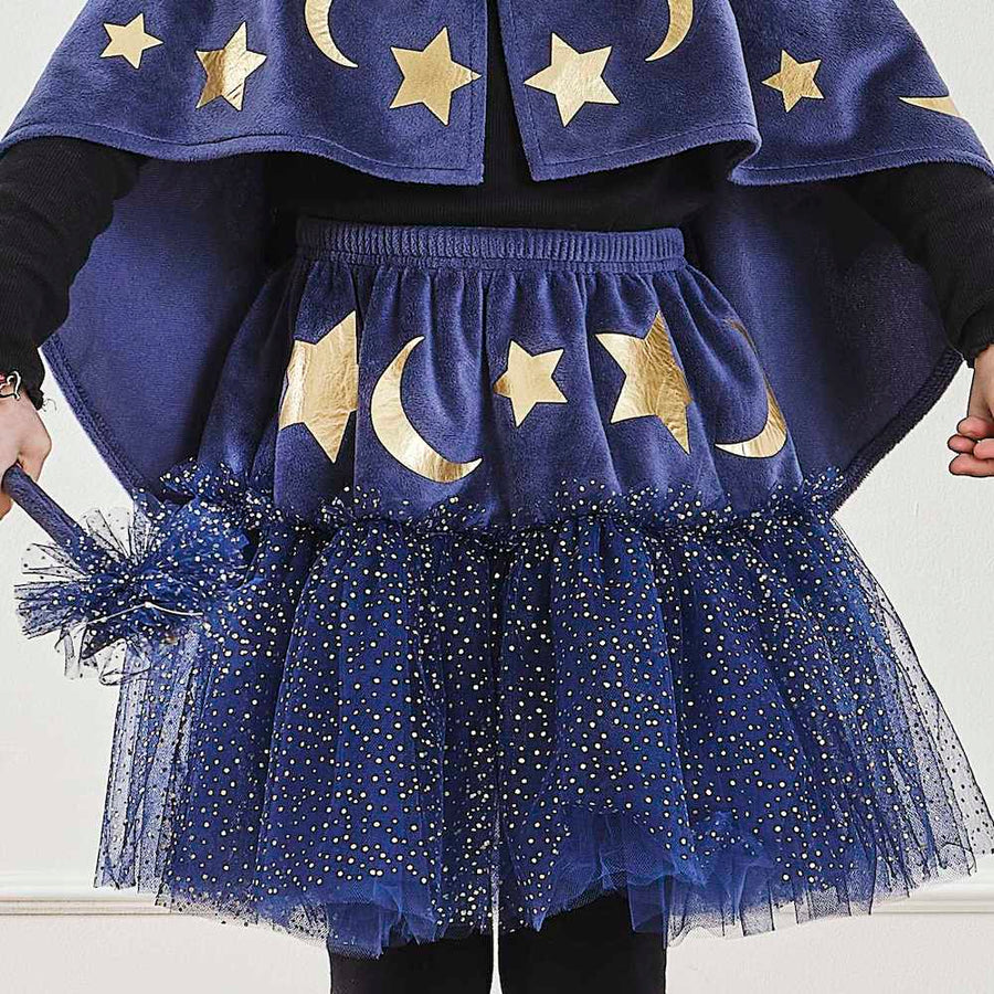 Ginger Ray Navy Velvet Sparkle Kids Wizard Tutu - Ages 5-7 FD-132