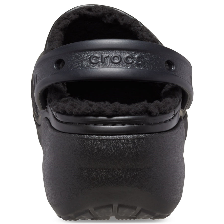 Crocs Black Classic Platform Lined Clog