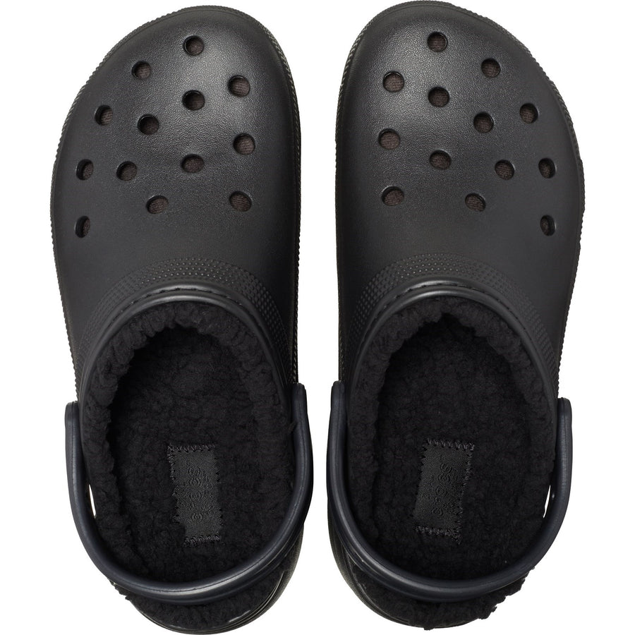 Crocs Black Classic Platform Lined Clog