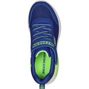 Skechers Bounder-Tech Blue/Lime Trainers