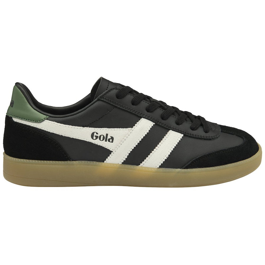 Gola Viper Leather Black/Off White/Evergreen/Gum Mens Trainers