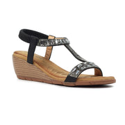 Lunar Macie Black Sandals